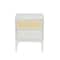 Hello Honey® Crawford 24" Solid Wood Nightstand with Storage Drawers and Cane Detail